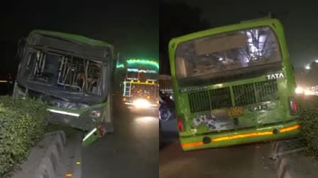 डीटीसी बस बेकाबू हुआ, एक शख्श और एक पुलिस कांस्टेबल को कुचल दिया 
